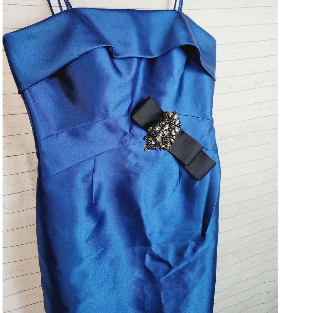 Js Collections Beaded Twill Strapless Sheath Dres… - image 4